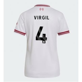 Liverpool Virgil van Dijk #4 Maglia Gara Trasferta Repliche 2026-27 Donna Maniche Corte